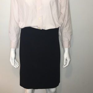 0405 NWOT Ann Taylor 6P Black Pencil Skirt